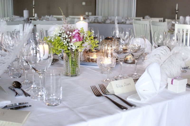 vacker bröllopsdukning i göteborg