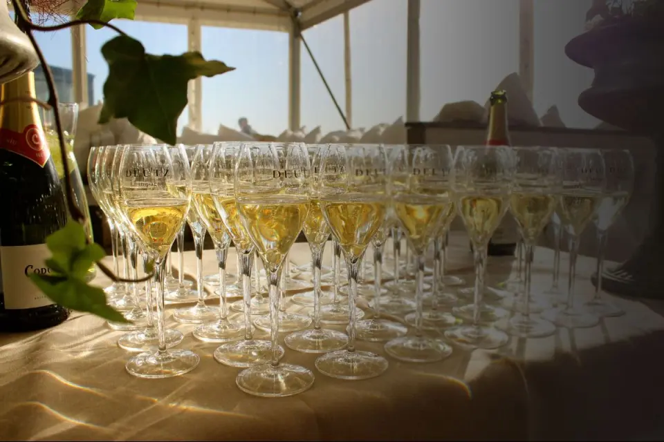 firande med champagne