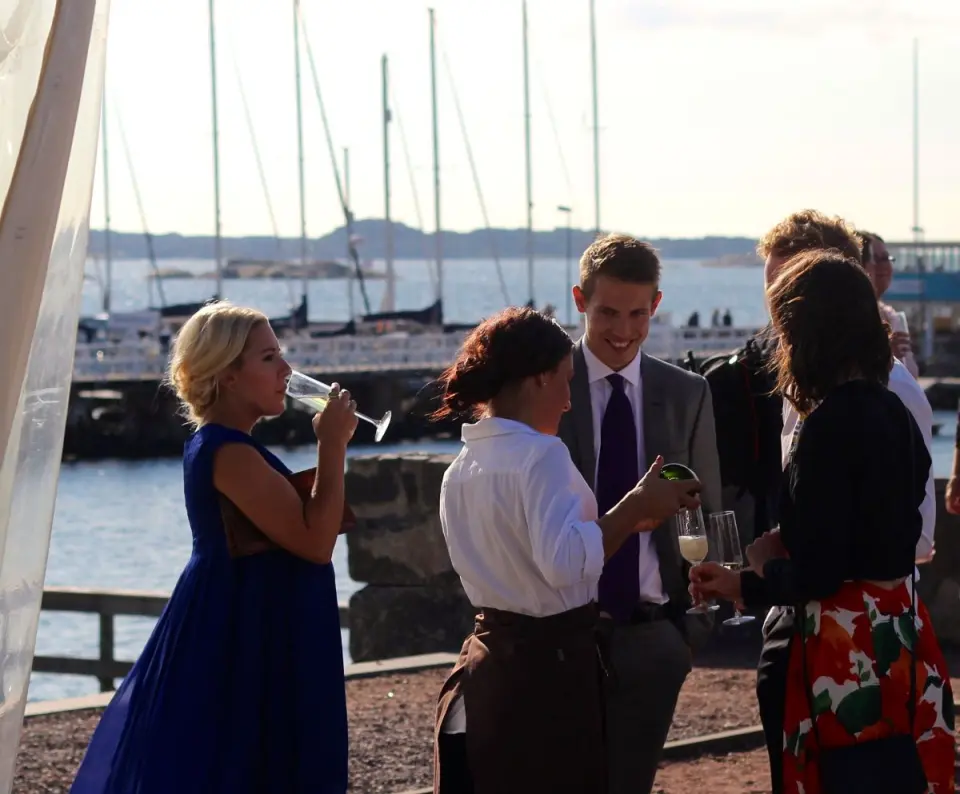 företagesevent med havsutsikt